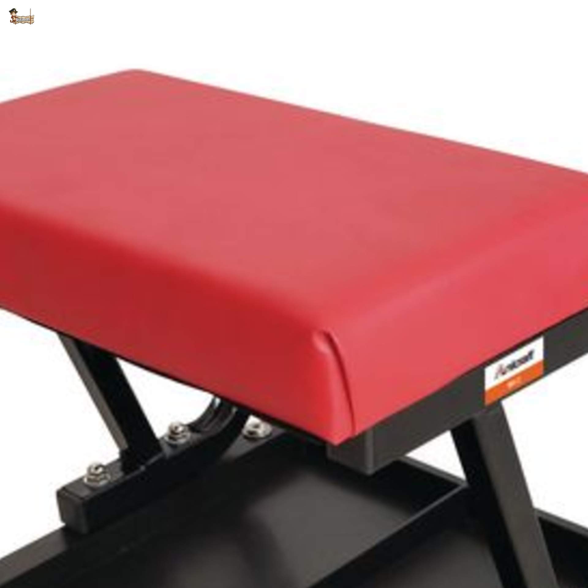 BricoLoco Taburete con Ruedas Taller mecánico. Asiento de Montaje. con Bandeja portaherramientas. Limpiable y Acolchado. Ruedas giratorias. Estructura Acero.