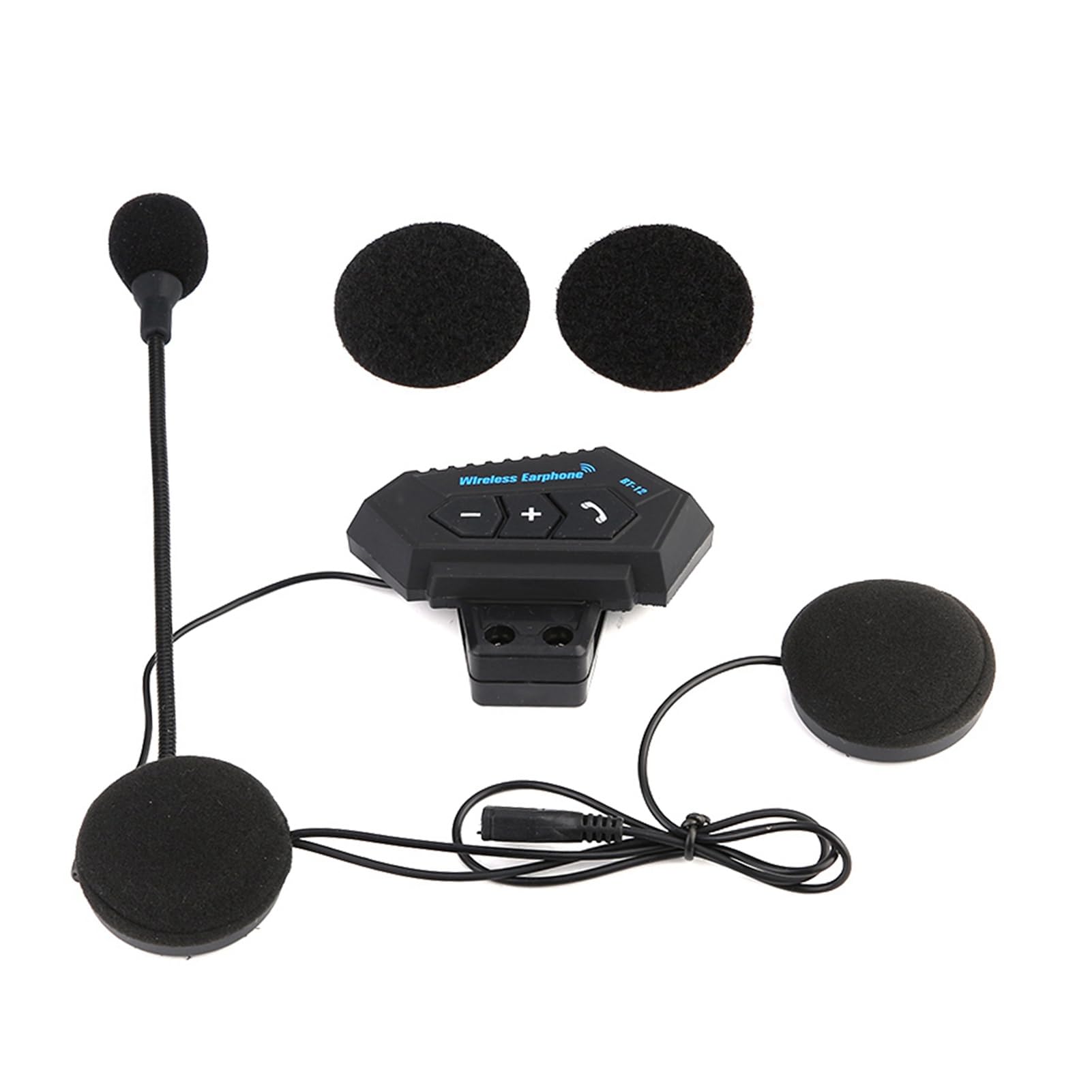 Cuffie Bluetooth per Casco Moto | Interfono Moto Bluetooth con Cancellazione del Rumore, Altoparlanti Hi-Fi Impermeabili IPX6, Vivavoce a Lunga Durata, Auricolari Bluetooth con Ricarica