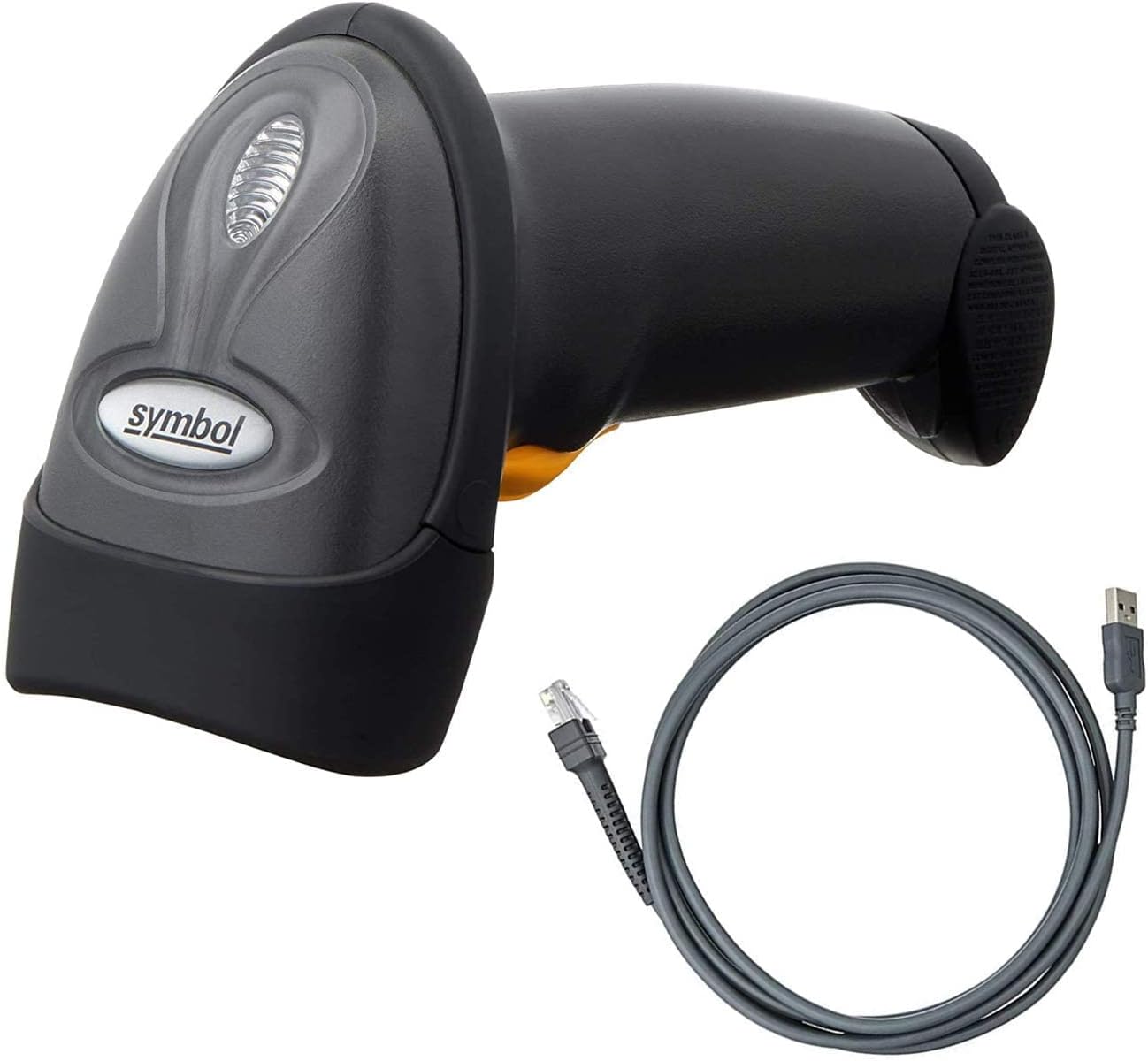 LS2208 General Purpose Handheld 1D Bi-Directional Laser Barcode Scanner, Black