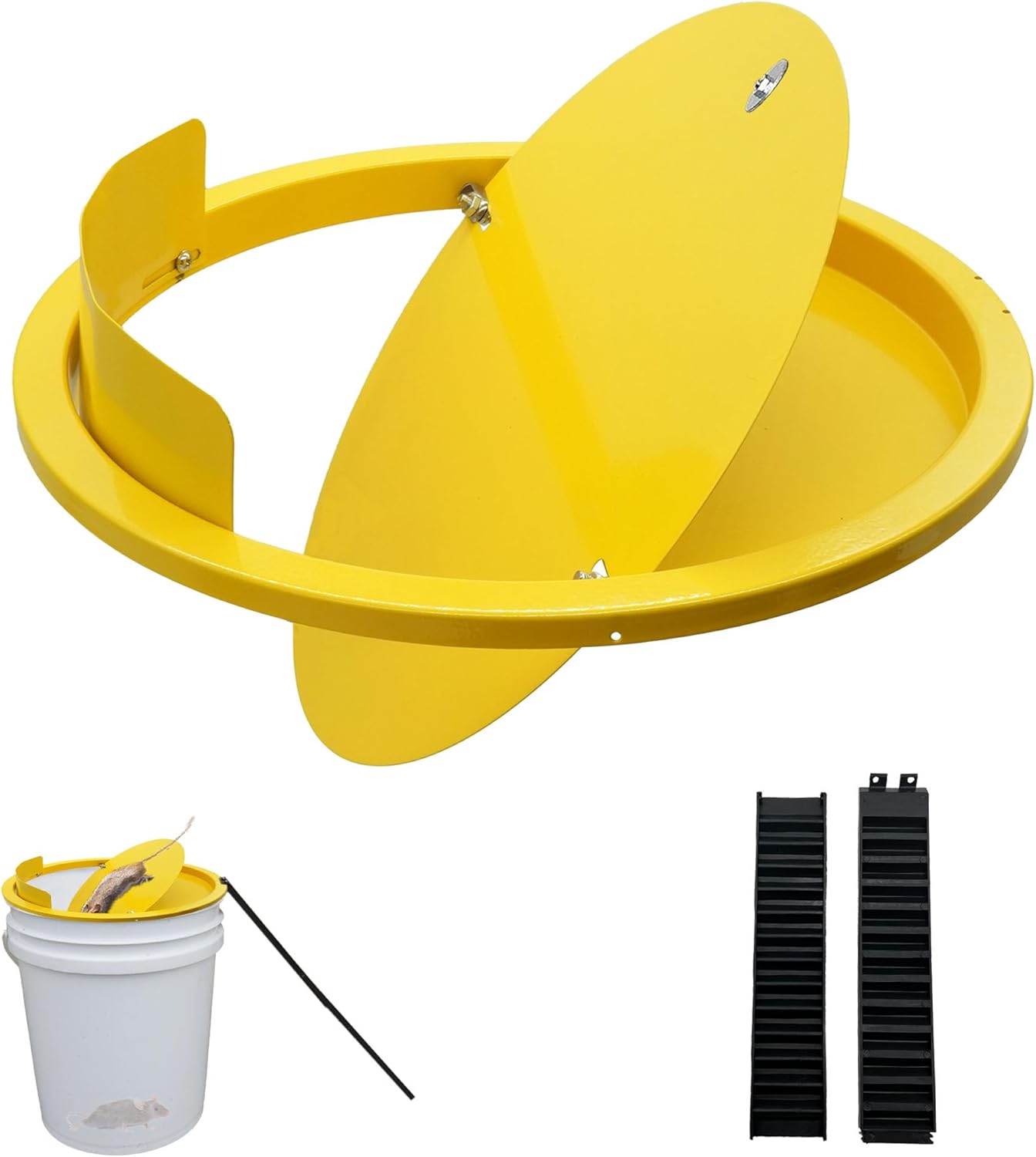 Bucket Lid Mouse Trap Metal 5 Gallon Bucket lid,Strong Metal Material That Cannot be Bitten, auto Reset, Repeat Catch, Indoor Outdoor, (1pack)