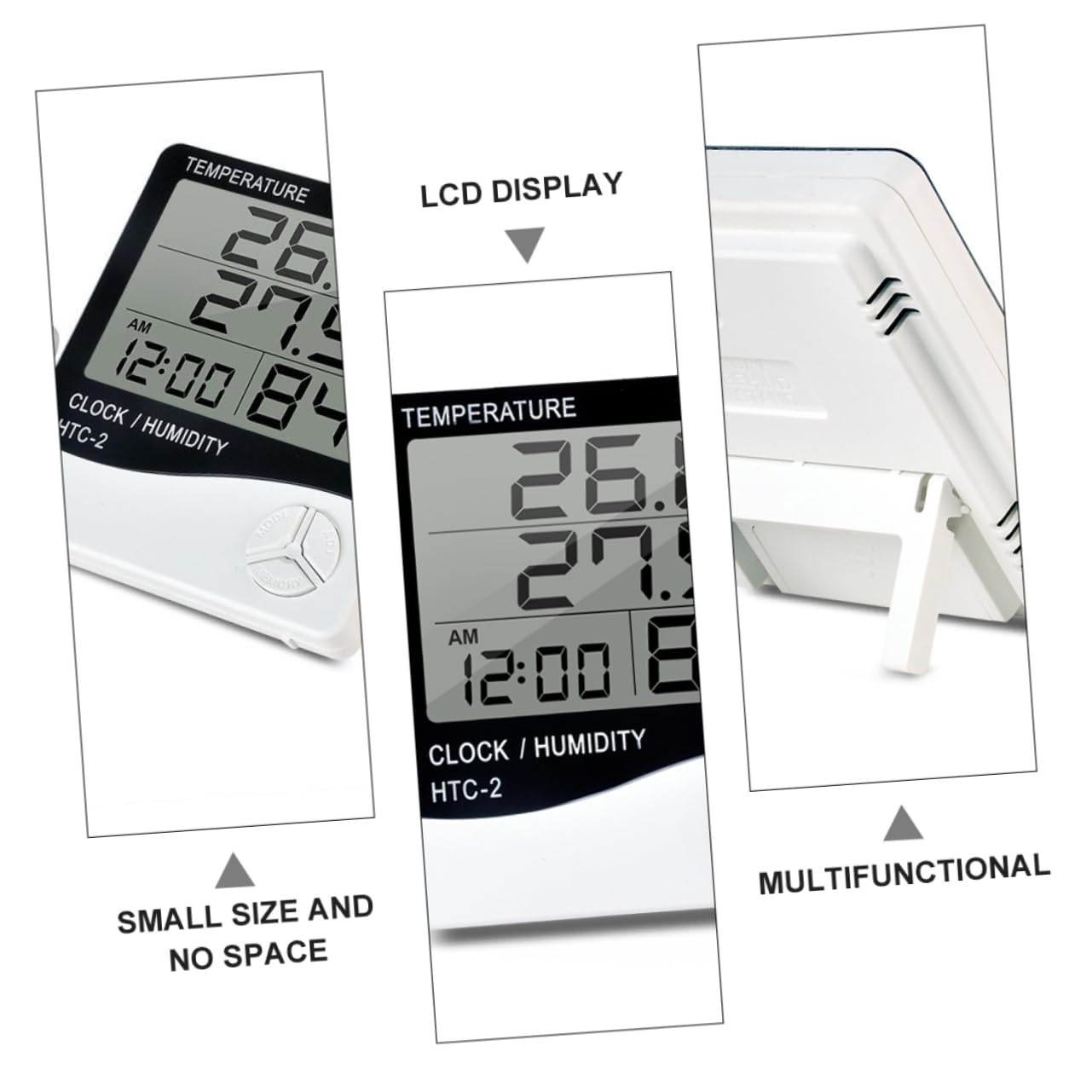 Angoily 2stücke Lcd Digital Aquarium Thermometer Mit Hygrometer Präzise Temperatur Und Feuchtigkeitsmessung Für Aquarien Und Terrarien Tragbar Klare Lcd-anzeige Ohne Batterie