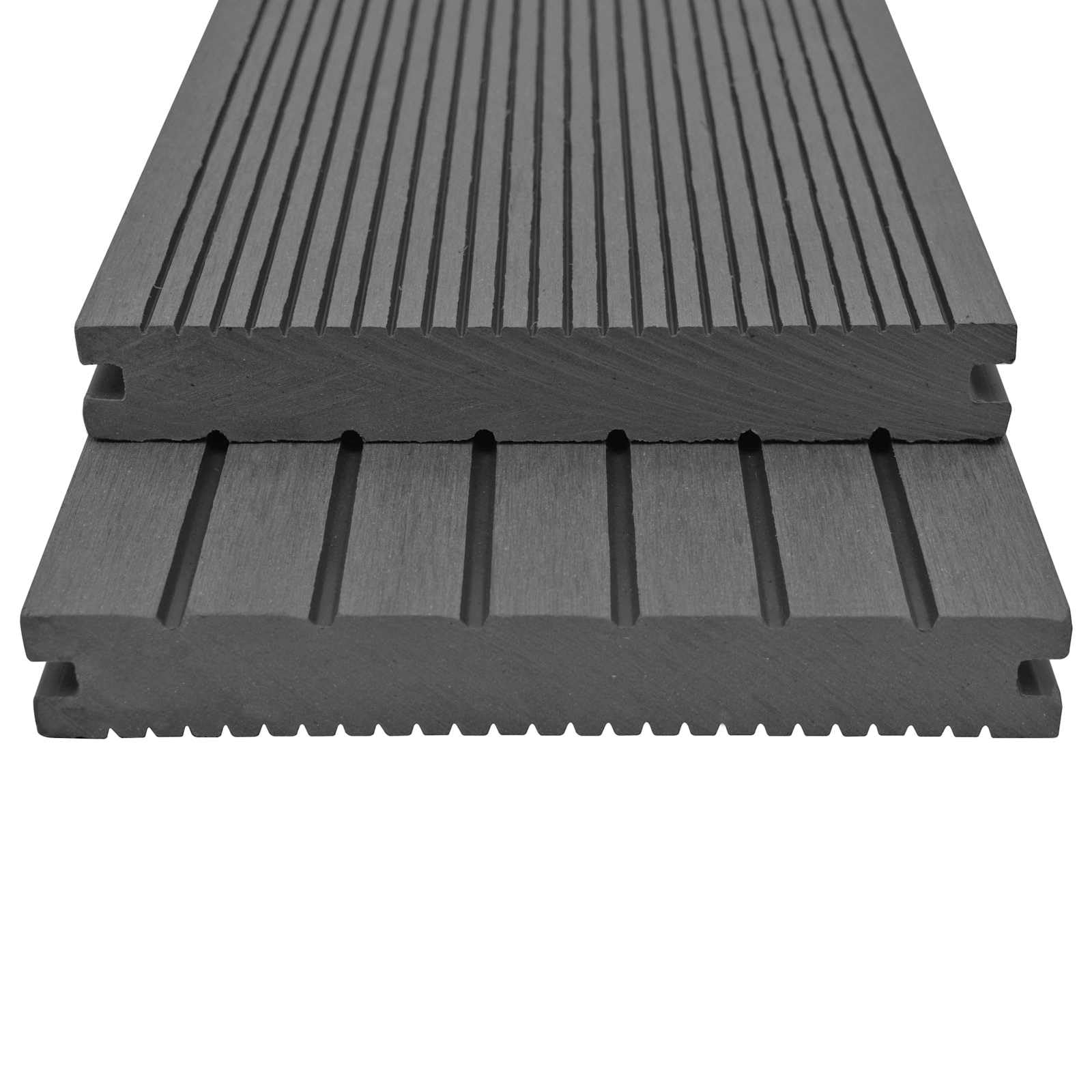 vidaXL Terrassendiele 6 Stk. Grau WPC