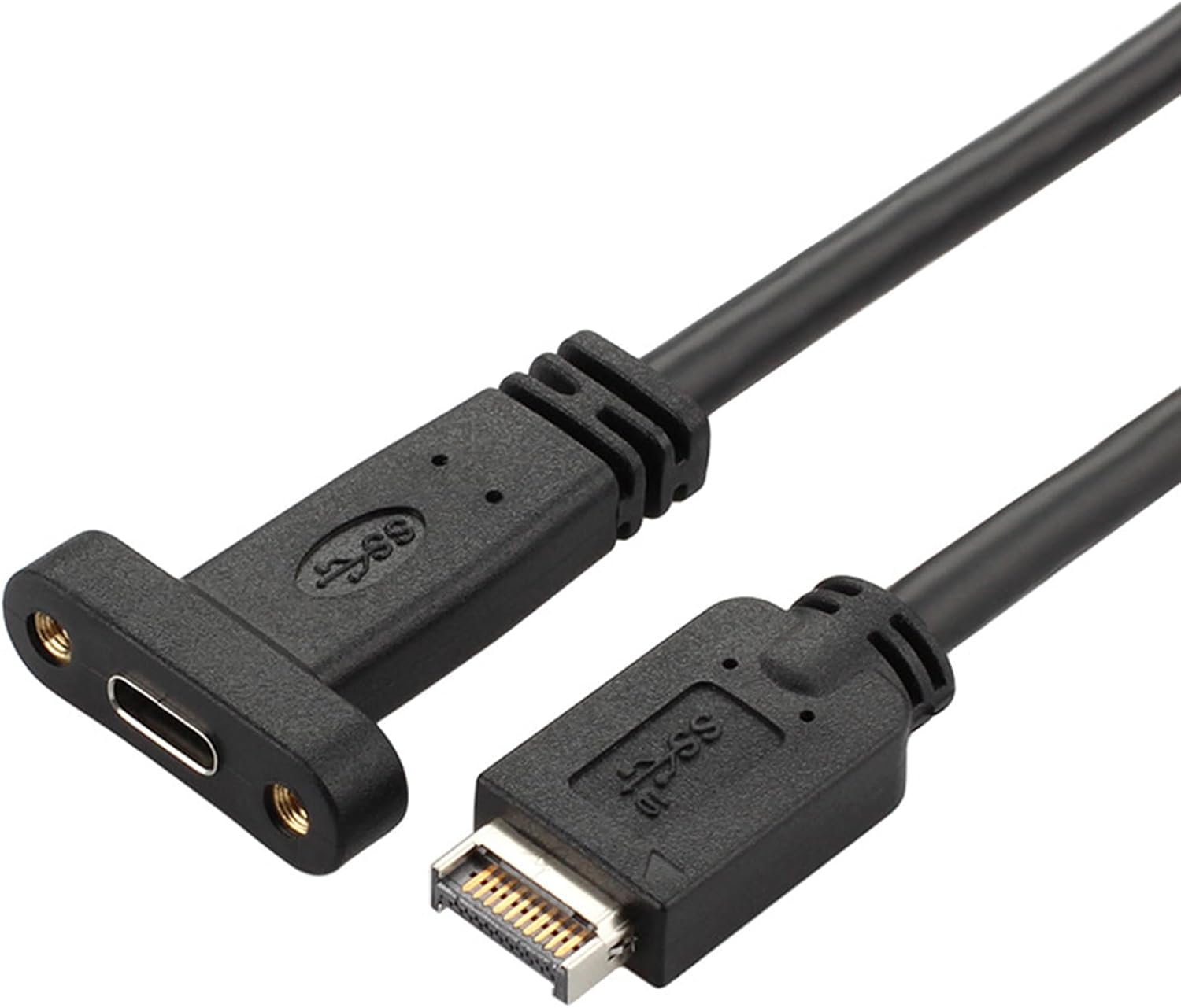 Fast Speed USB E to USB C Converters Cable Supports 10Gbps Transmission and 100W Charging for PCs and Devices E Male to C Female Converters