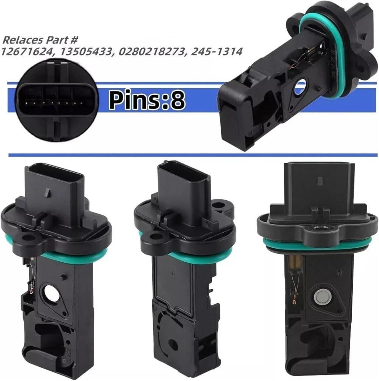 Sensor de Flujo de Aire masivo (MAF) para automóvil GM 13505433 12671624 0280218419