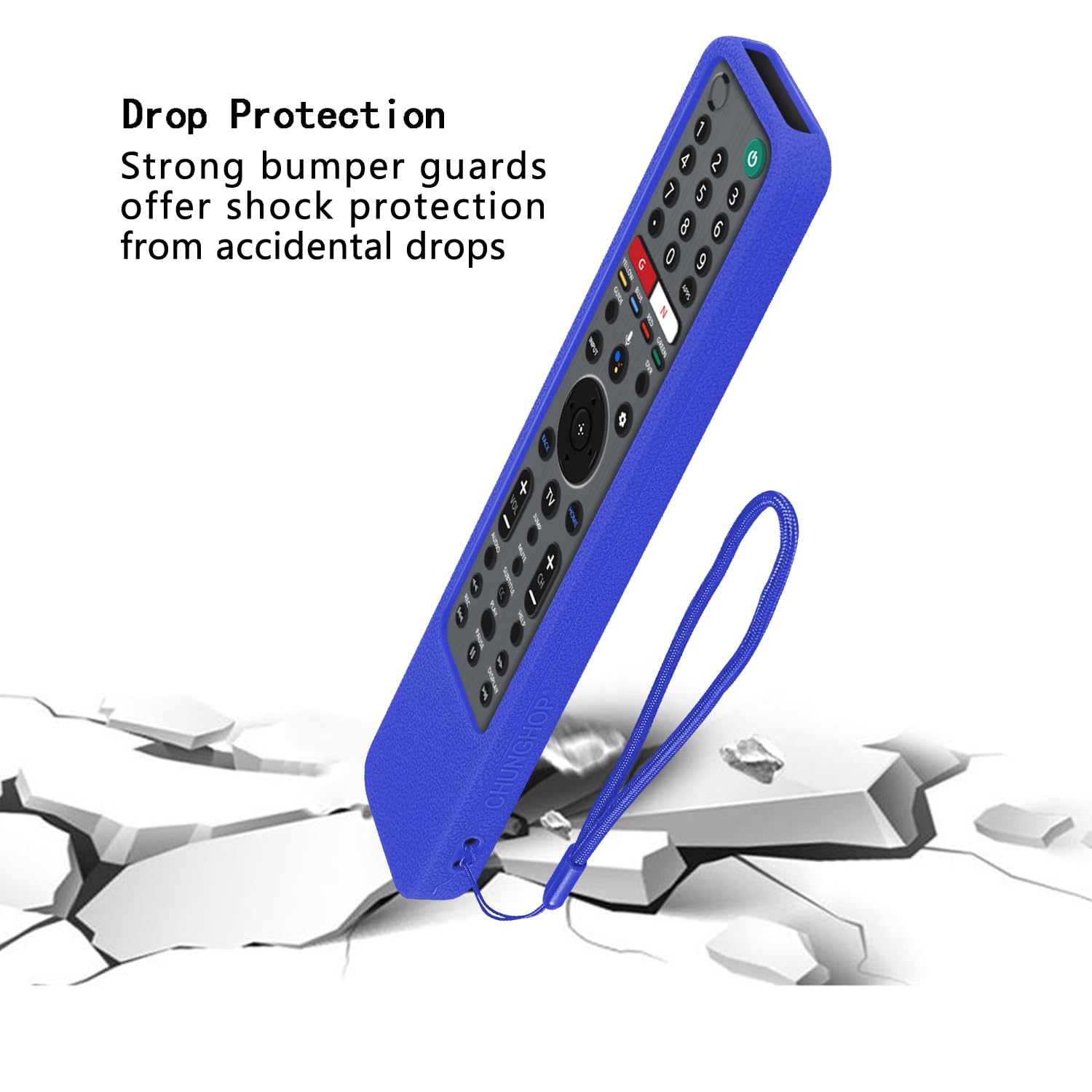 Siliconen hoes beschermhoes voor Sony TV afstandsbediening RMT-TX100D RMT-TX101D RMT-TX102D RMT-TX200E RMT-TX300E RMF-TX200E anti-slip schokbestendig remote cover case voor Sony TV afstandsbedieningen