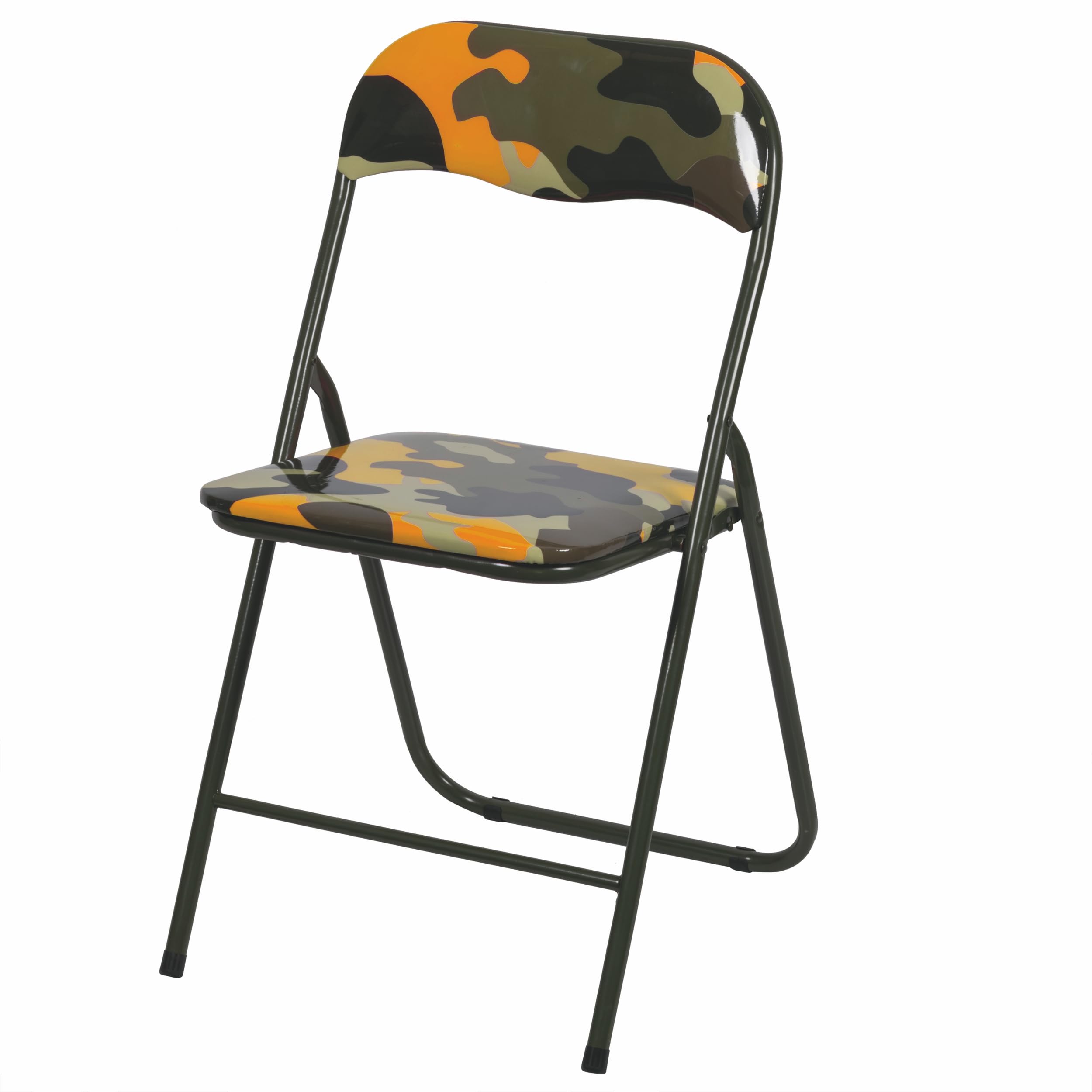 Este Lot de 6 chaises Pliantes, Pliables et Peu encombrantes, 44 x 45 x 78 cm, Motif Camouflage