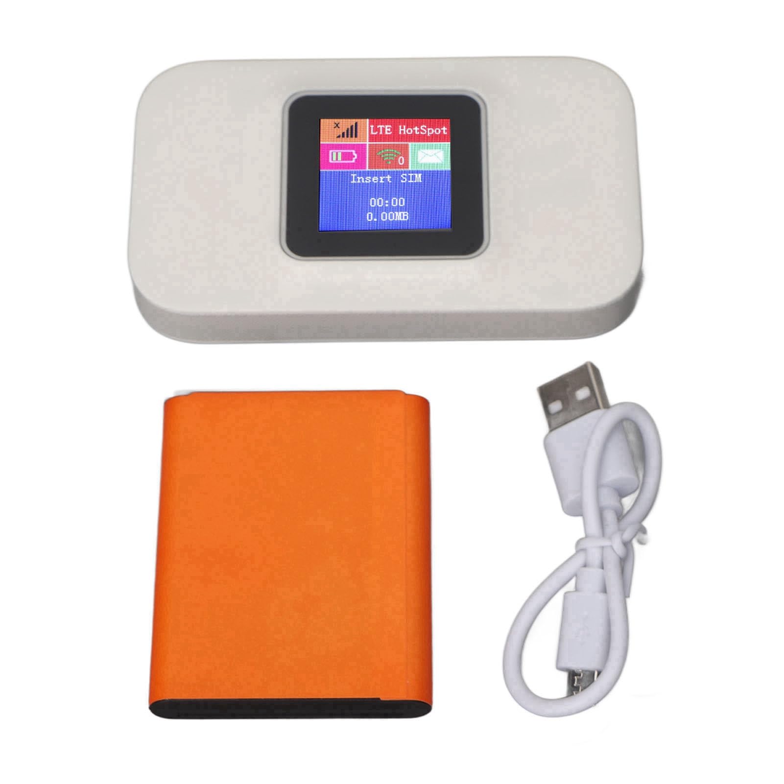Wakects Punto de Acceso WiFi Móvil, Enrutador 4G, Módem WiFi Portátil USB, Dispositivo de Punto de Acceso de Bolsillo para Viajes de Negocios en Casa y Camping