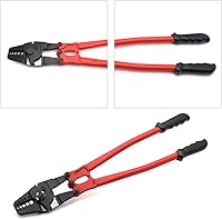 Vista 6 de HongK - Herramienta de prensado de estampación de swager de mano de 24" para cable de cuerda de alambre 116"- 316" PN ET-TOOL030-24-RED