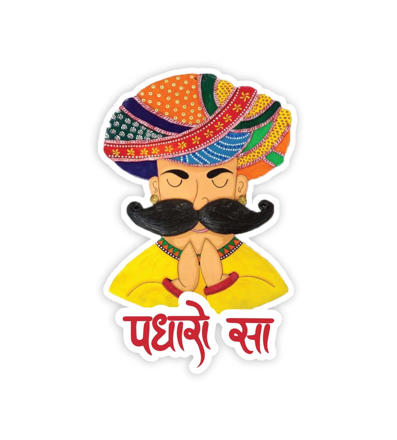 Gift Me Bazar Rajasthan Theme Fridge Magnet | Indian Souvenir Gifts | Magnets for Kitchen & Home Décor | Refrigerator Magnet Sticker | Magnet for Fridge Decoration (Padharo Sa)-image-21