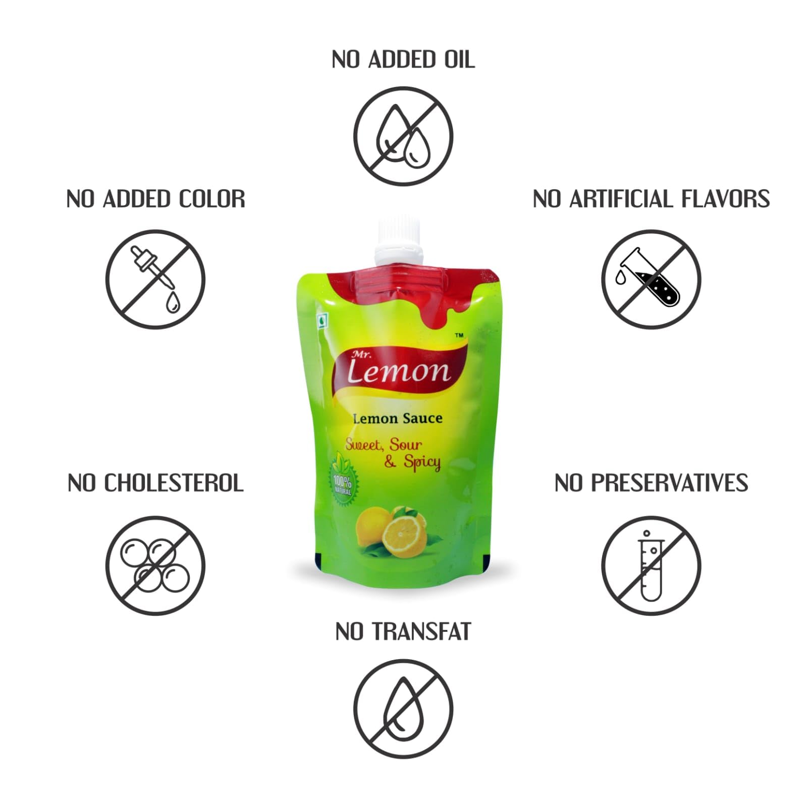 Mr. Lemon Sweet, Sour & Spicy Lemon Sauce   125ml | Zesty Lemon