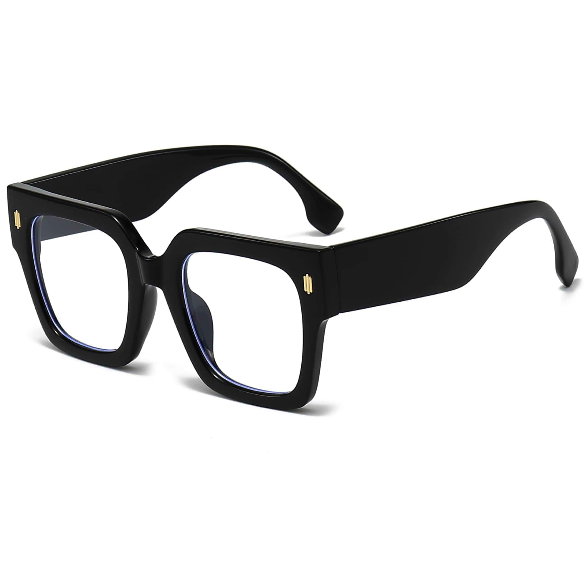 Breaksun Fashion Oversized Blue Light Blocking Glasses for Women Men Trendy Big Square Frame Computer Eyeglasses