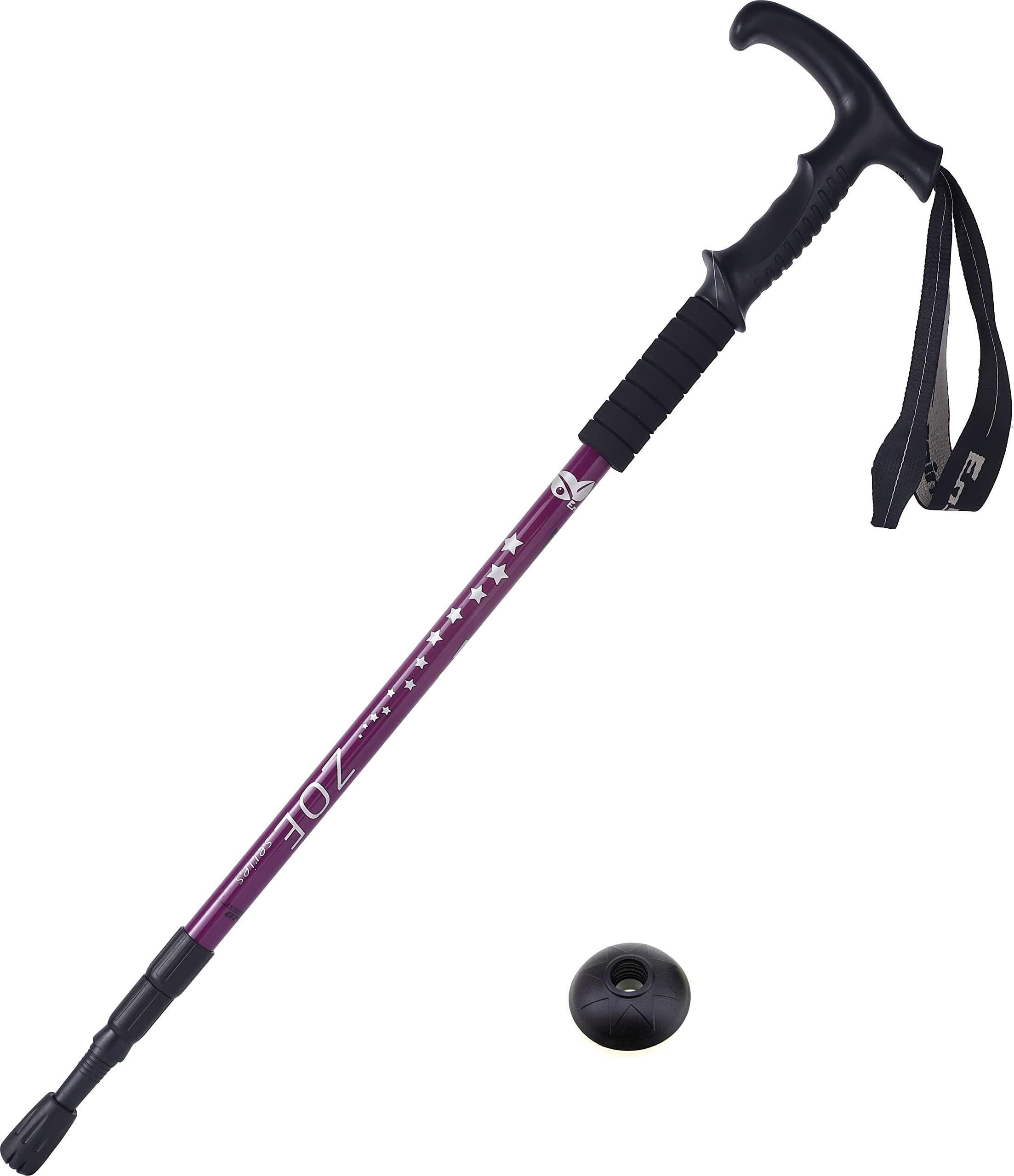 Telescopic Antishock Trekking Hiking Pole Staff Walking Cane Stick Adjustable Stretch From 63 to 135 CM approx.