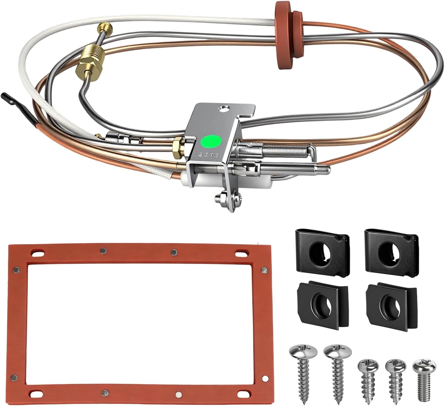 Upgraded SP20075 SP20305A Pilot and Igniter Assembly Kit Compatible with Richmond Water Heater for GE, Rheem Natural Gas Water Heater Parts,Water Heater Parts with Burner Door Gasket