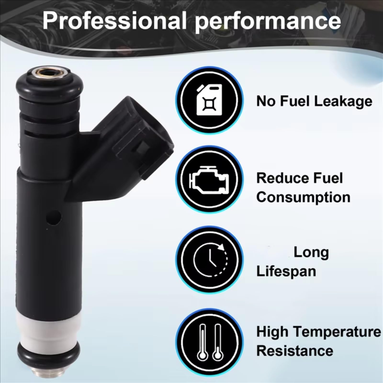 Gicleur Injecteur Buses D'injecteur Carburant Voiture 4 Pièces Ensemble D'accessoires Moteur Automobile 4L3Z9F593BA Compatible Avec Mercury Pour Mountaineer 2004 2005