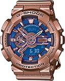 Casio G-Shock G-Series Blue Dial Gold Tone Quartz Women's Watch GMAS110GD-2A