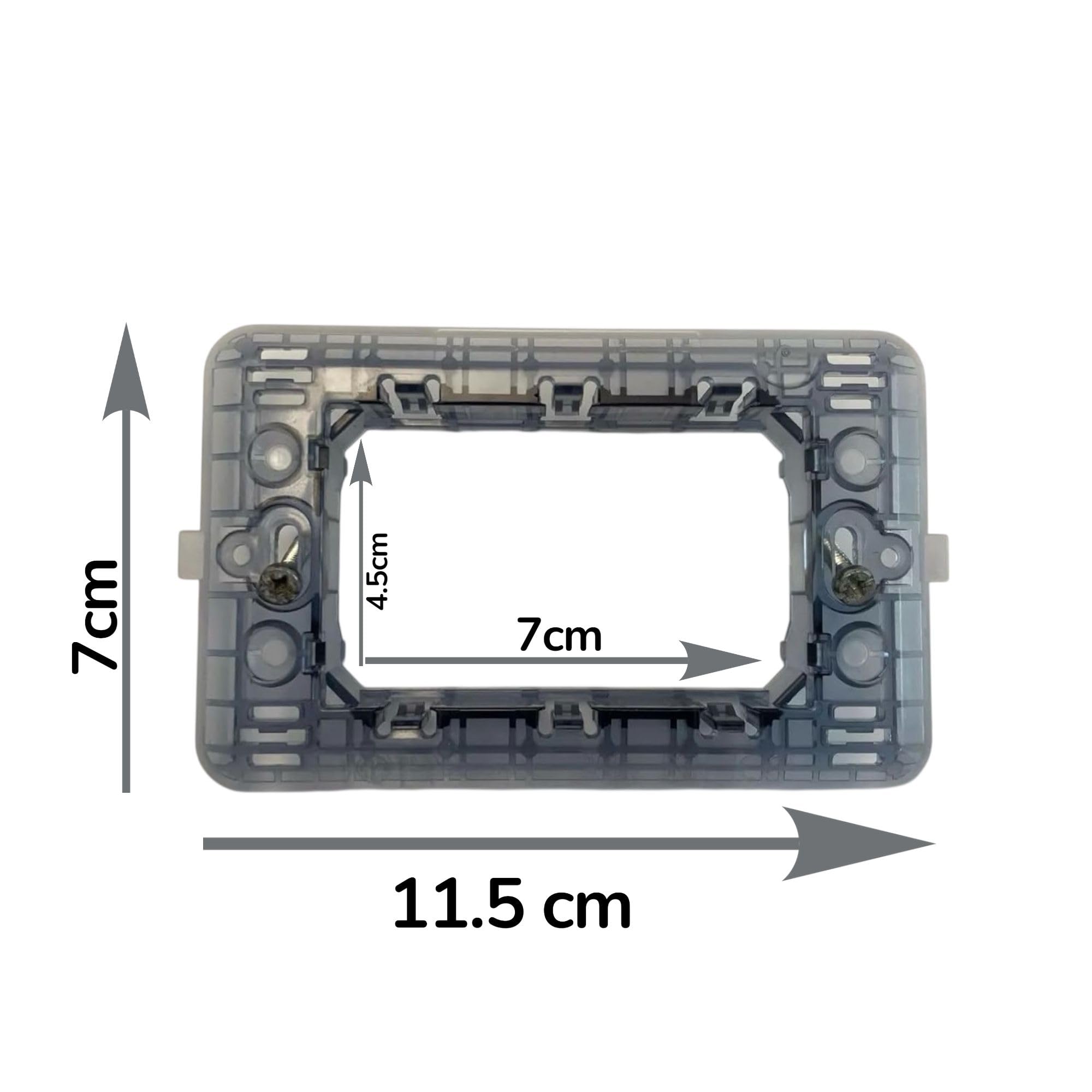 Topolenashop Set da 5 Supporti Compatibili BTicino Matix | Telai da Incasso 3 Moduli per Placche, Frutti Elettrici e Interruttori | Compatibili con Scatole 503 466975