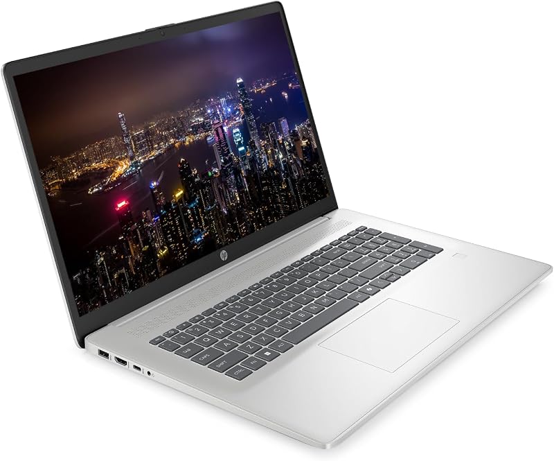 HP 17.3" Touch Laptop, 12-Core Intel Core Ultra 7 255U (Up to 5.2Ghz), 16GB DDR5 RAM 1TB Storage (512GB SSD+512GB Docking Station Set), Fingerprint Reader, Backlit Keyboard, Windows 11, Silver image 4