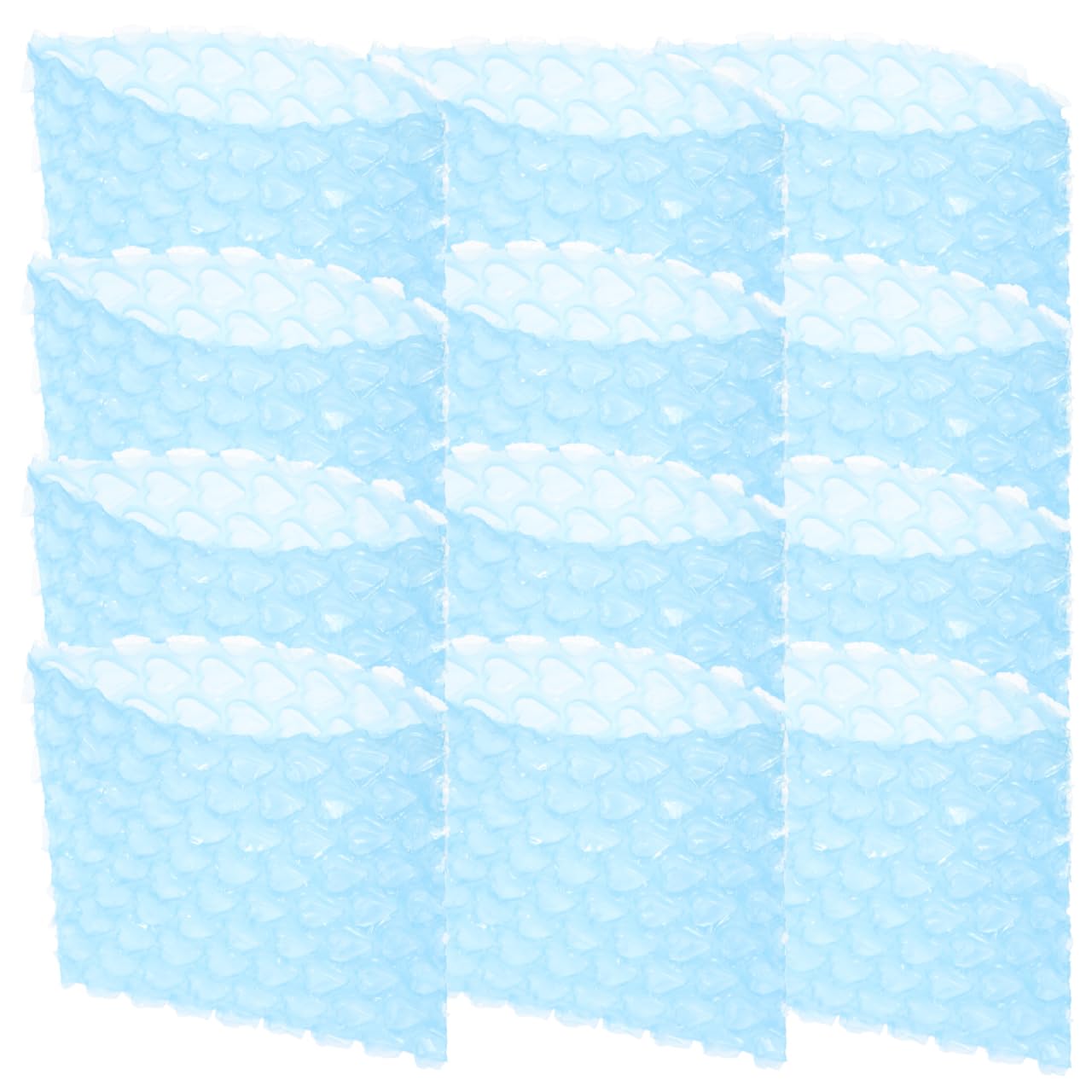 NUOBESTY 60pcs Foam Pouches for Packing Mailing Bubble Envelopes Heart-Shaped Thickened Wrap Pouches for Safe Shipping Packaging Cushioning 3.93X3.93In