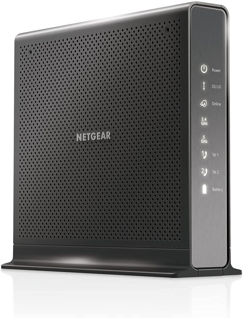 نيت جير مجموعة راوتر مودم من نايت هوك AC1900 (24 × 8) دوسيس 3.0 لشبكة انترنت اكسفينيتي والصوت (C7100V) مثالي لخدمات الانترنت والصوتية من اكس فينيتي