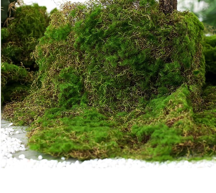 YRJ Artificial Moss, Artificial moss for potted plants; Fake Moss for Home Garden/Patio/Terrariums/Bonsai/Any Other Micro Landscape Decoration, 1 Pcs