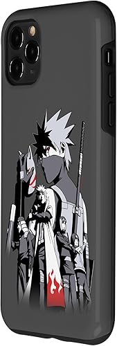 Vista 47 de iPhone 11 Naruto Shippuden Anime con Kakashi Hatake y Team 7 Case