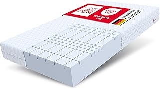 FDM Matratze 140x200 cm Härtegrad H4 Höhe 20 cm Kaltschaummatratze HR-Schaum 7 Komfortzonen mit Hypoallergenem Waschbarem Premium-Bezug Oeko-Tex Pearl MAX