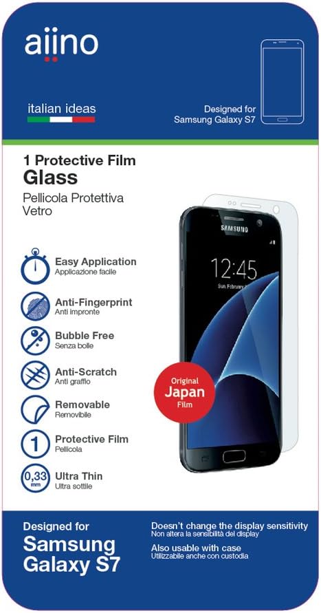 Aiino Ultra Thin Protective Glass Antishock Film for Samsung Galaxy S7