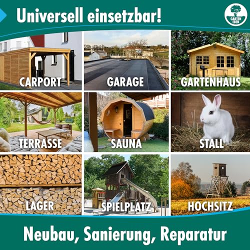 Garten Eben - Dachfolie selbstklebend EPDM 1mm - 0,75m x 10m EPDM Folie Dachbahn selbstklebend & wasserdicht für außen kaltselbstklebend 7,5m²