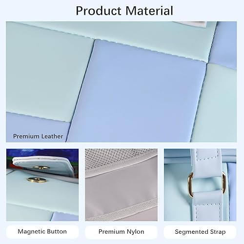 Miniatura 4 de Funda para la Biblia para mujer, funda de retazos para la Biblia, bolsa de iglesia de gran capacidad con cremallera, funda de transporte impermeable