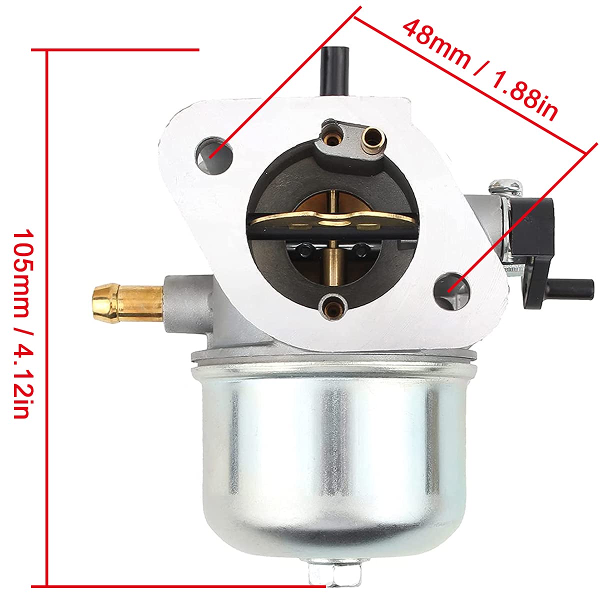 ZAMDOE 15003-7061 Carburador de Repuesto para Kawasaki FH430V FH381V FH541V FS481V Motor, reemplaza # 15003-7047 15004-7057 15003-7107 15003-7054 Carburador, con Junta y Filtro de Combustible