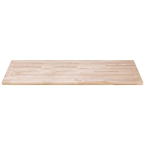 DuraSteel Encimera de bloque de carnicero de 24 x 72 pulgadas, banco de trabajo de madera maciza de arce para cocina, restaurante, gabinete, tablero