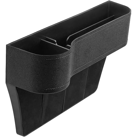 Amazon Cartaoo 車 サイドトレイ ドリンクホルダー シート 隙間 収納 ポケット 多機能 サイド収納ボックス ジュースホルダー シートサイドポケット 差し込みタイプ 汎用 ブラック ポケット ケース カバー 車 バイク