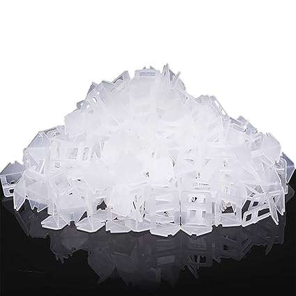 Tile Leveling System Clips - 1000-Piece DIY Tiles Leveler Spacers - Tile Leveling System for Professional Ceramic Tile and Stone Installation (1/8 Inch*1000 Piece)