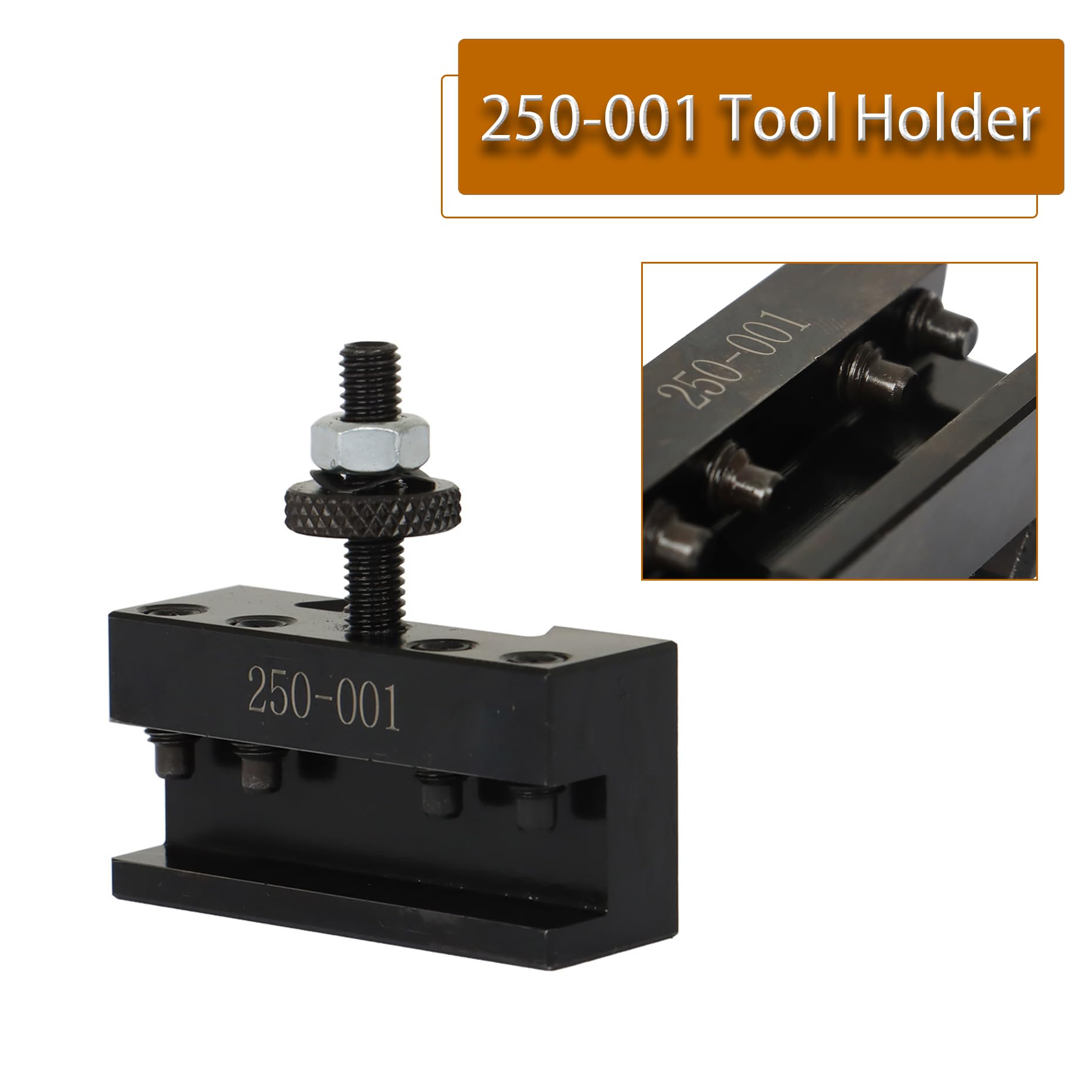 3-Piece OXA 250-001 Tool Holders - Steel Quick Change Lathe Tool Post Holders