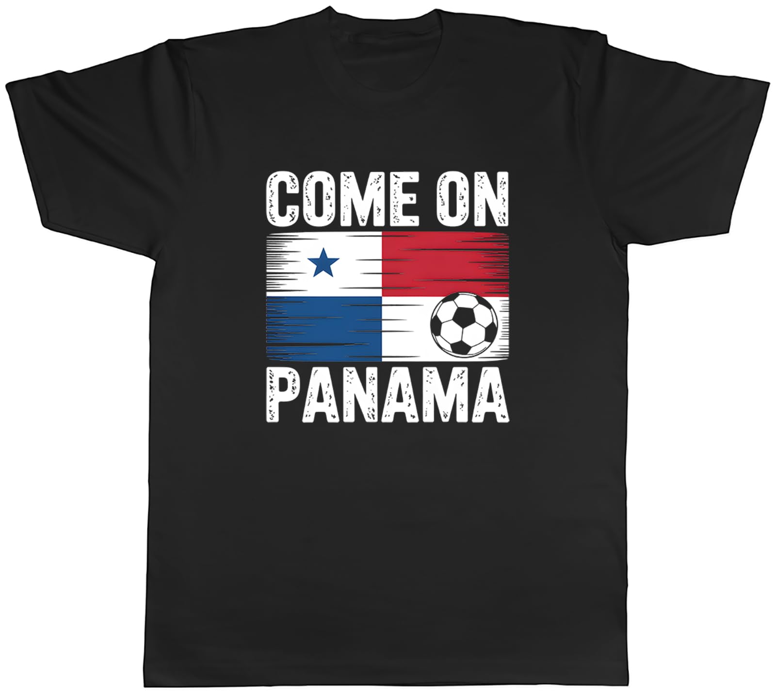 Shopagift Come on Panama Supporter Football Fan Mens Black T-Shirt Tee