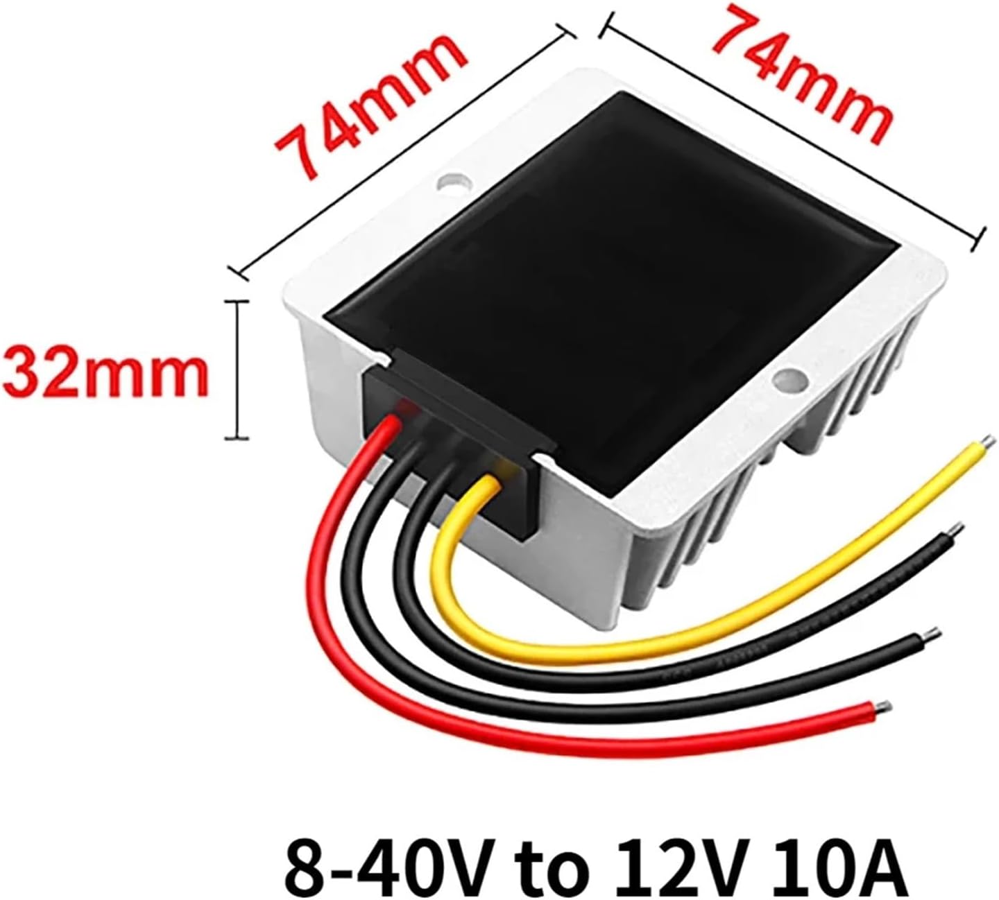 1 Pcs 8V-40V to 12V 25A-2A Step Down/Up DC-DC Converter Car 12 Volt stabilizer(8-40V to 12V 10A)