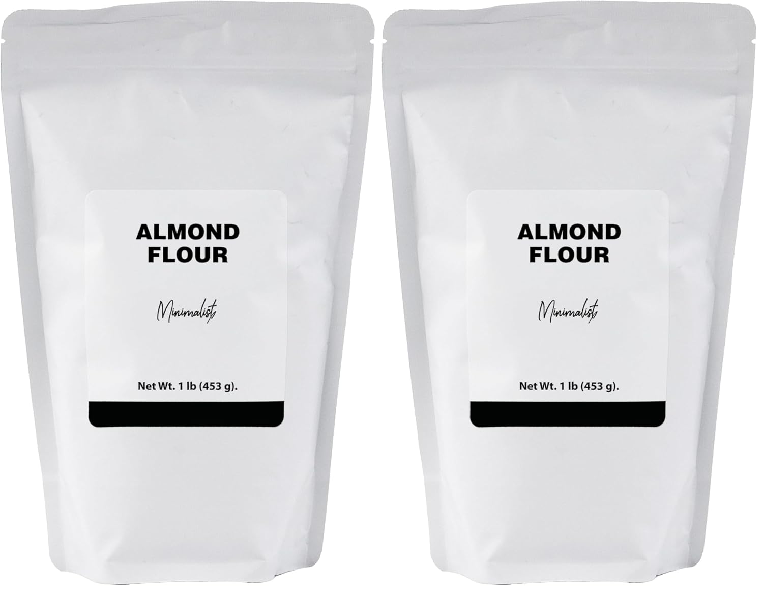 Minimalist Almond Flour, Ideal for Gluten-Free Baking and Cooking, Packaged for Convenience in a Resealable Bag (1 Pound) (Pack of 2)