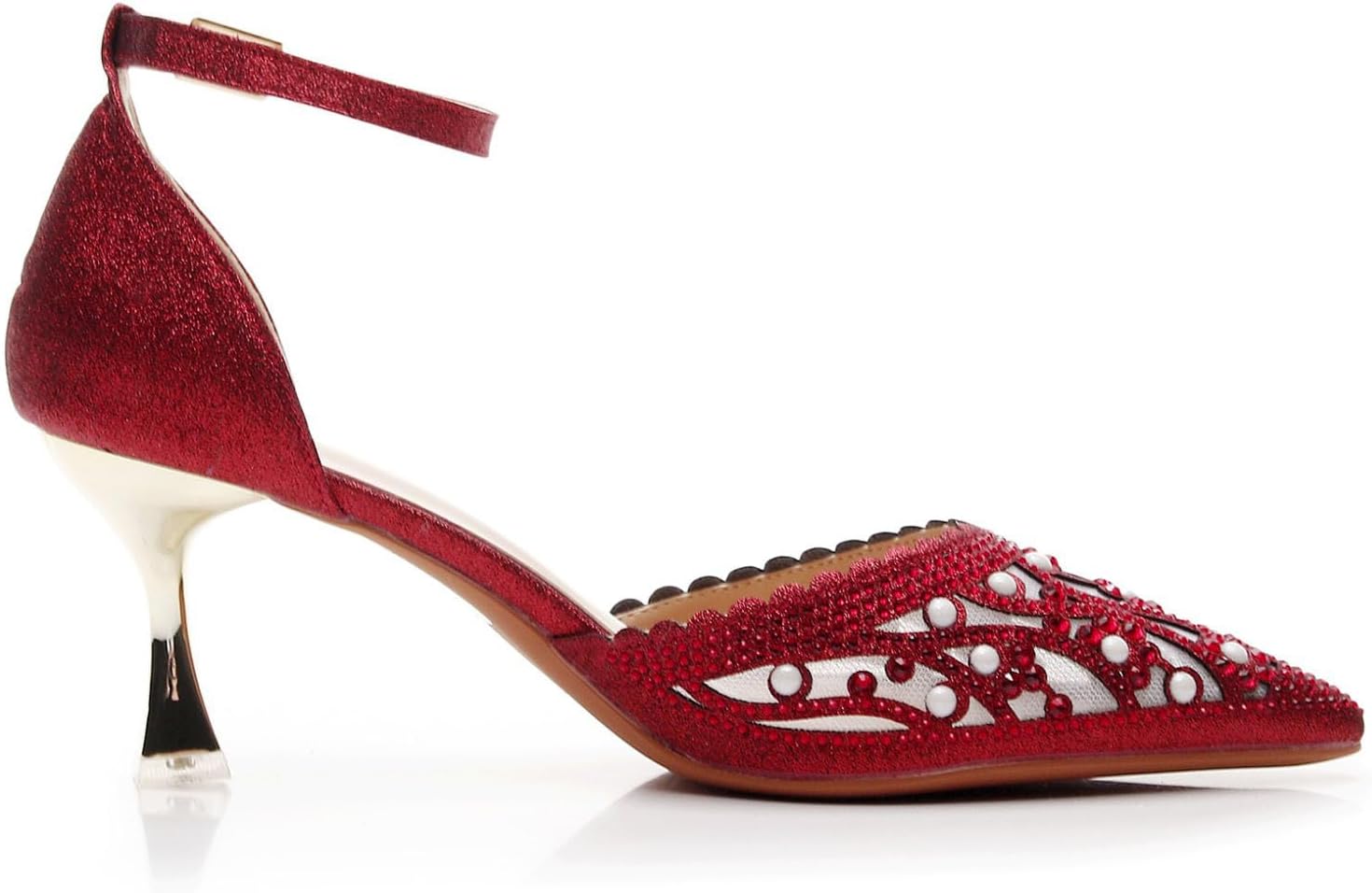 VenusCelia Women's Shining Lady Slingback Pump Shoe - Image 3