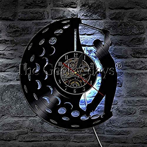 Eventail de golf horloge murale 12 pouces pour décoration murale - 4