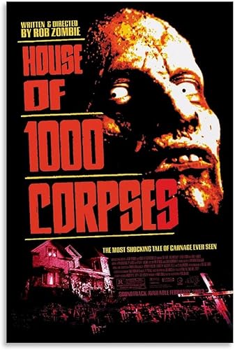 Póster de la película House Of 1000 Cadáveres, lienzo para pared, impresión moderna de decoración de dormitorio familiar, pósteres para habitación