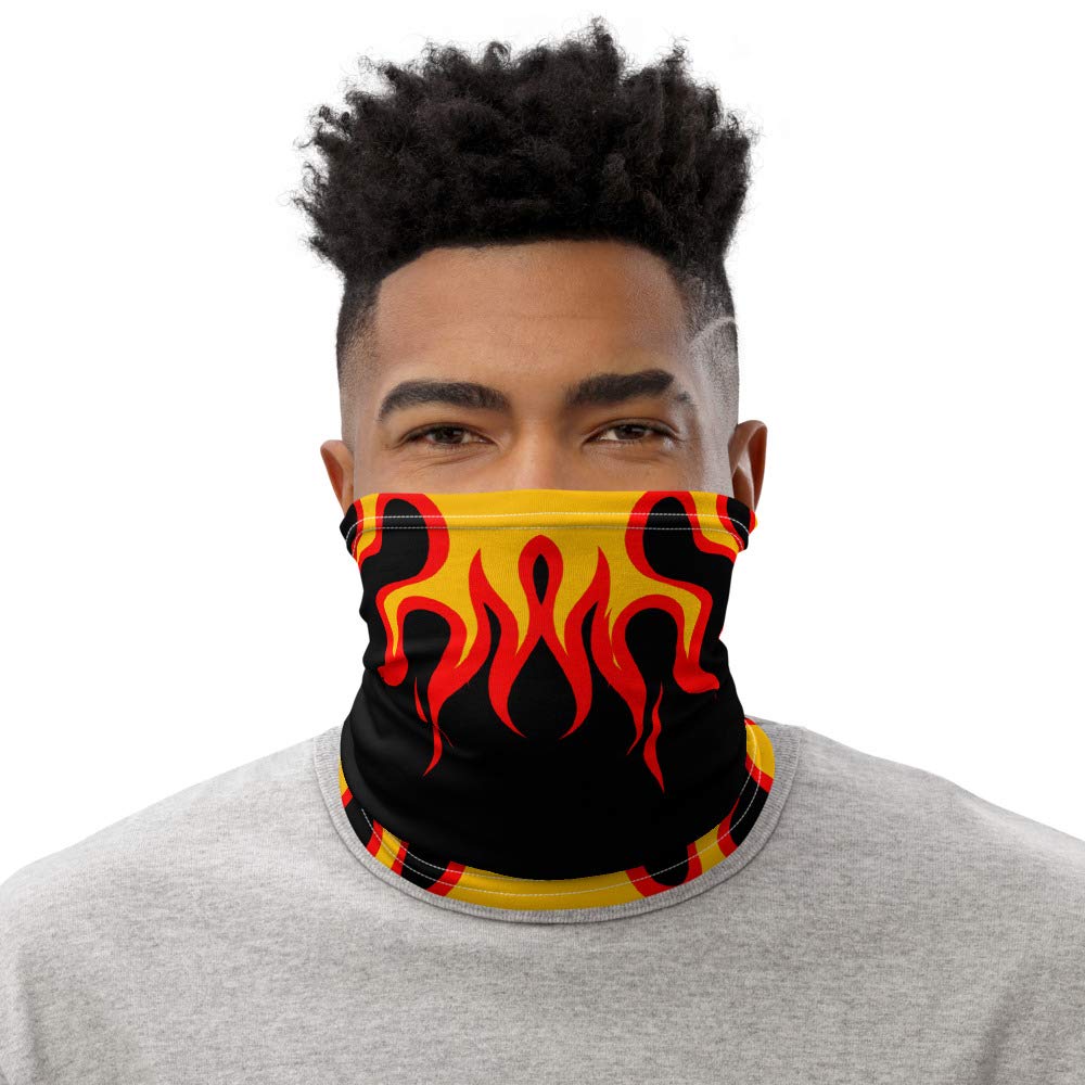 Flames On Fire Neck Gaiter