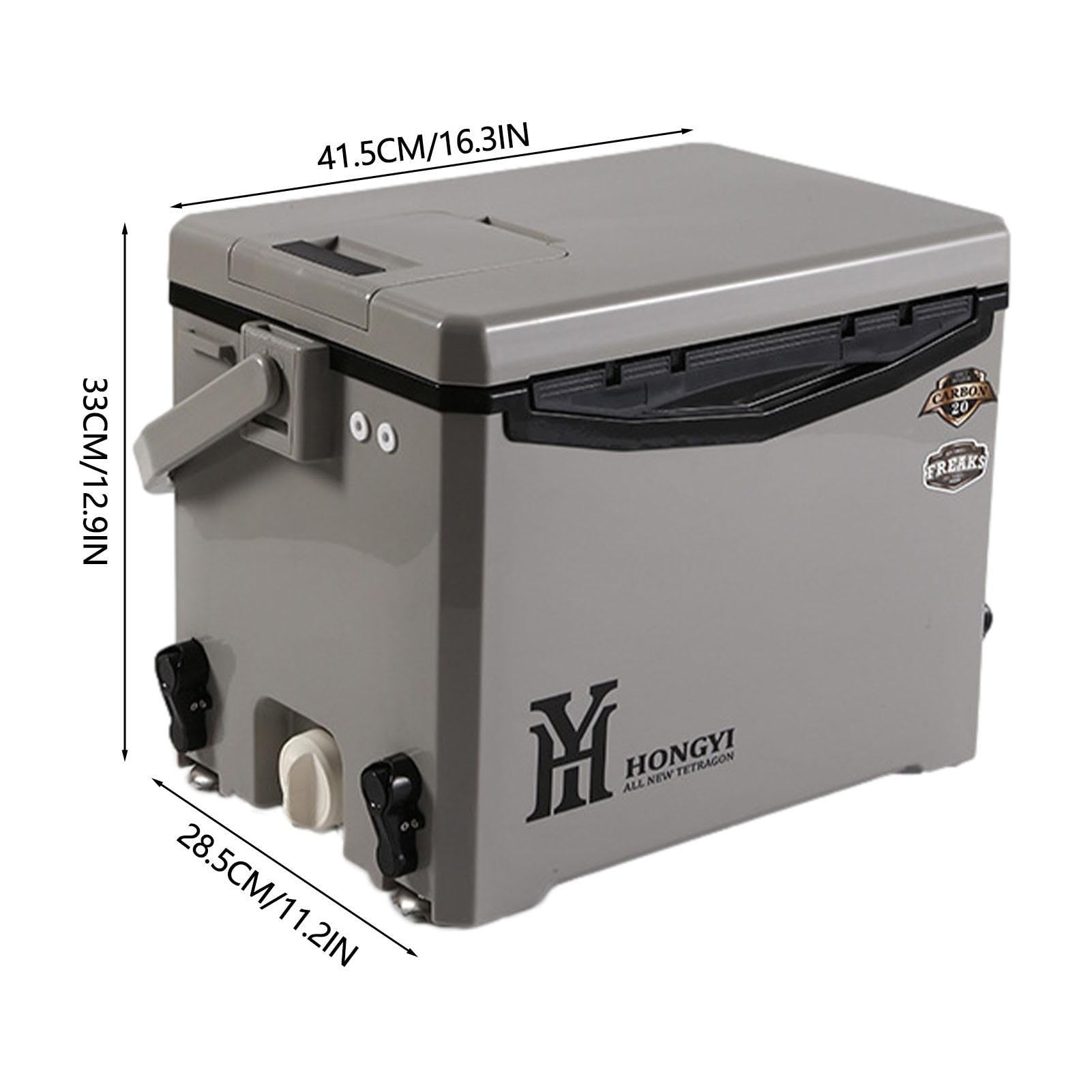 Dispositivo de refrigeración con lado rígido – Dispositivo de refrigeración de viaje ligero y portátil, nevera de viaje para bebidas, picnic, barbacoa, barcos, mantiene las bebidas frías