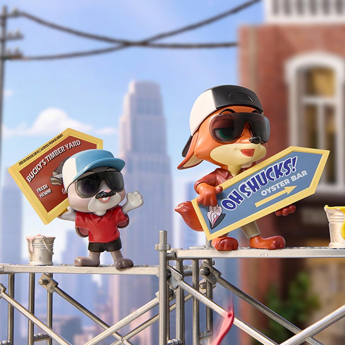 MINISO Disney Zootopia Partner Disguise Series Blind Box - 2 Figures in 1 Box, Collectible Character Set for Home Decor & Gifts (Random, Single Box)