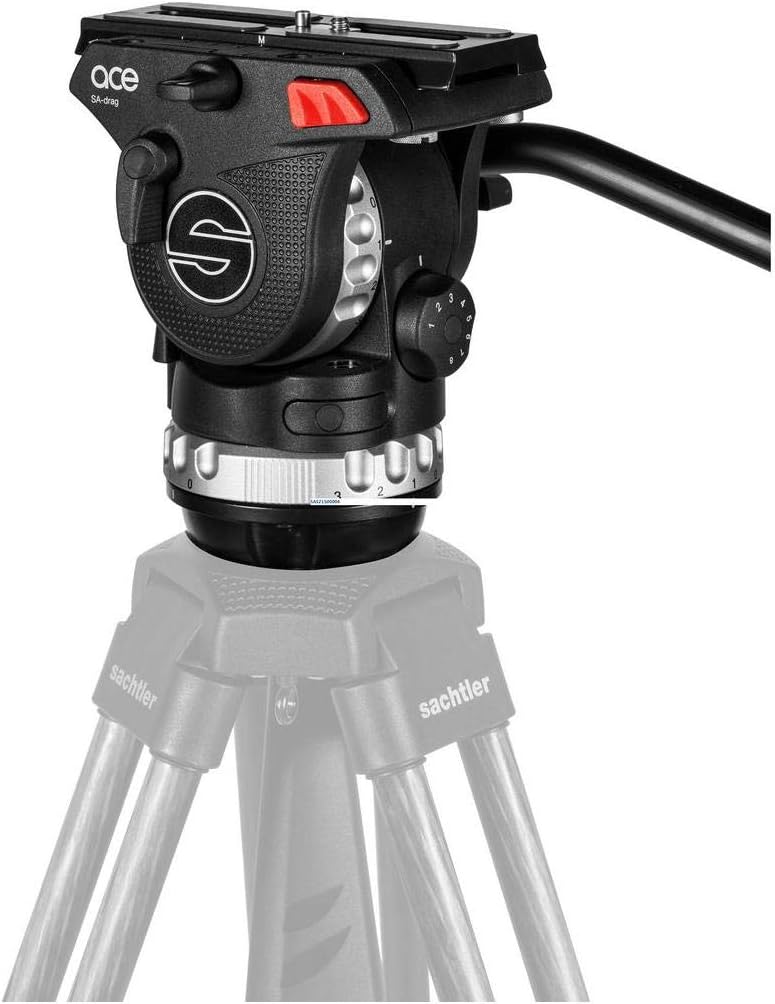 Sachtler Ace XL Fluid Head for Digital Cine Style and DSLR Cameras, 75mm Bowl Diameter, 4.4-17.6 lbs Capacity
