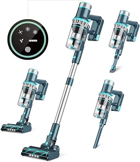 Belife BVC12 Cordless Vacuum Cleaners for Home, Stick Vacuum for Pet Hair Hardwood Floor Carpet, 22KPa Wireless Vacuum with 380W Brushless Motor, 17500mAh Battery Up to 45mins Runtime