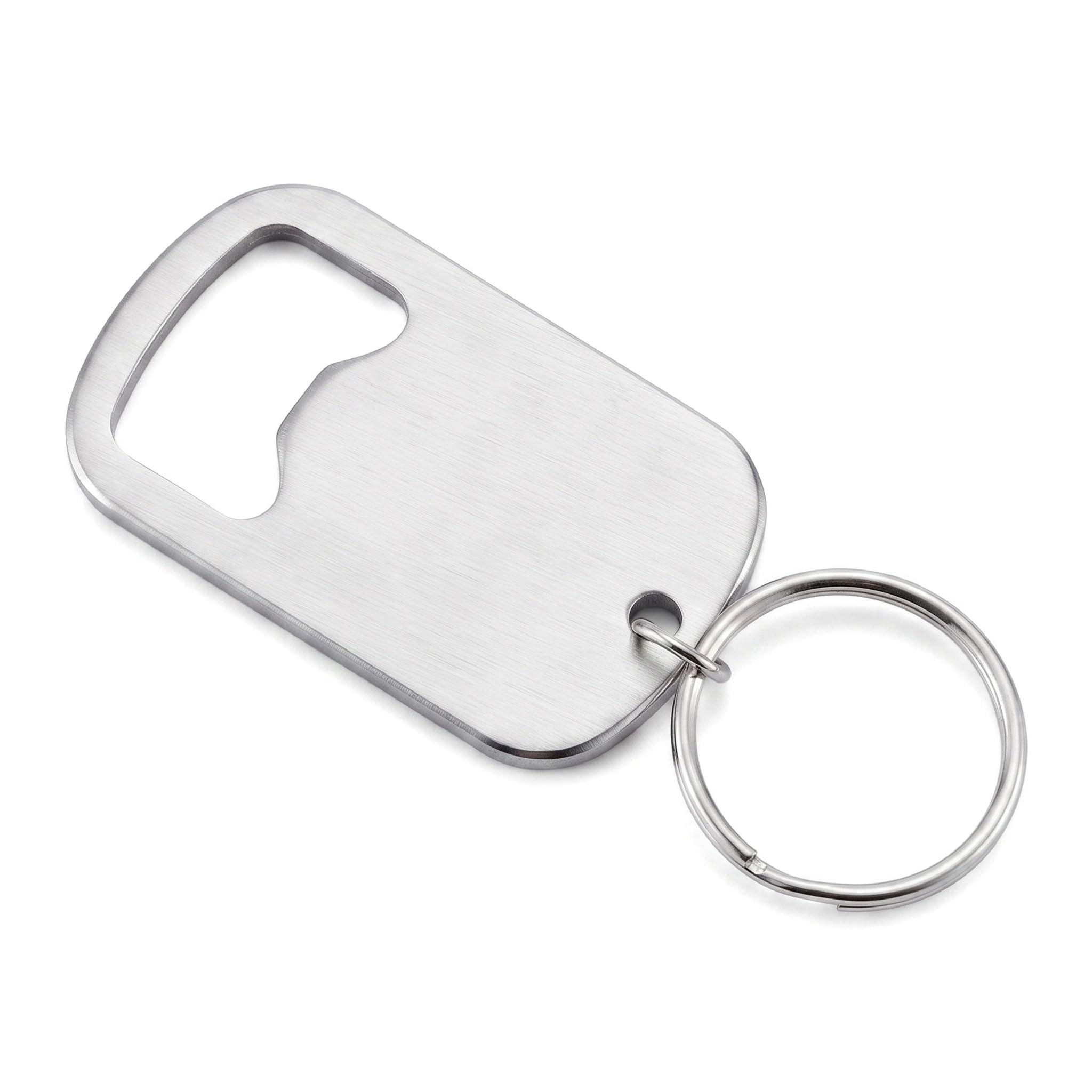 Creative Stainless Steel Bottle Opener with Keychain Design – Simple and Personalized Gift for Beer and Soda Enthusiasts, Multi-Functional Bottle Opener for Daily Use
