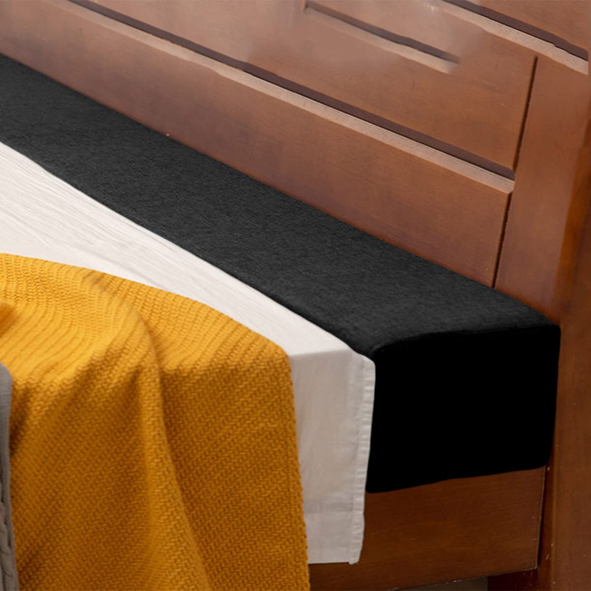 YUR Super King Size Memory Foam Mattress Pillow Widen Bed Gap Filler Headboard Cushion Armrest Support,150cm/180cm/200cm Long Bed Gap Close Seam Filler Pad