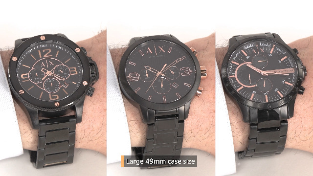 Armani Exchange Wellworn Men's Quartz Watch with Black Dial