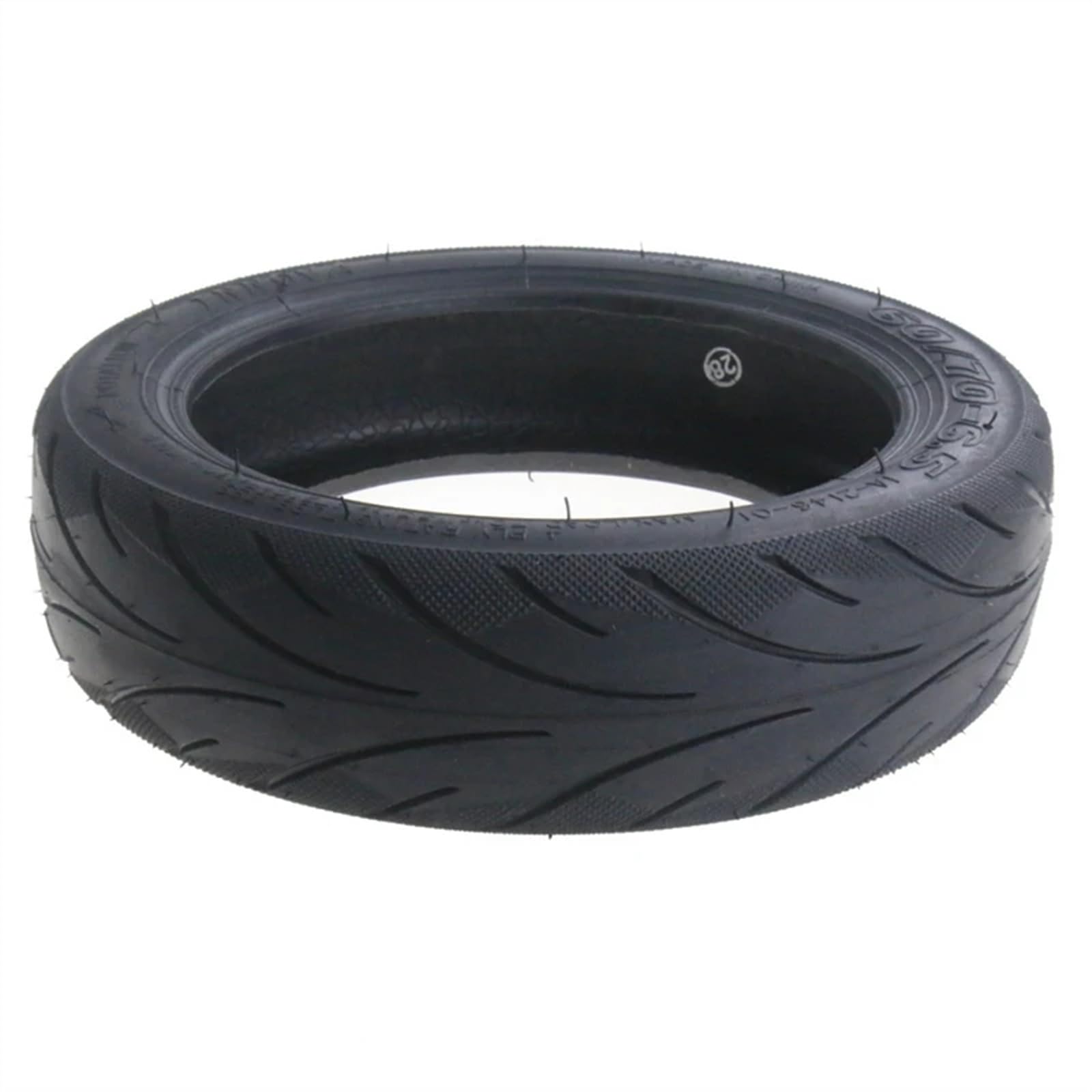 Ruedas Macizas Patinete Electricos Neumático Trasero Delantero sin cámara de 10 Pulgadas 60/70-6,5, neumático Uso Apto para Patinete eléctrico, neumático Exterior de vacío
