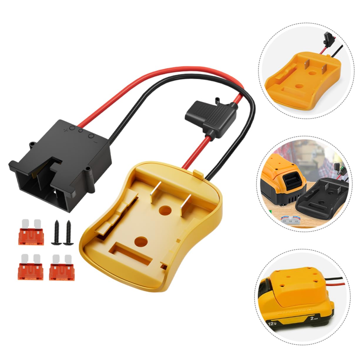 Tofficu Adattatore Per Batteria Da 5 Pezzi Convertitore Per Caricabatteria Adattatore Di Alimentazione Adattatori Fai Da Te Connettore Di Alimentazione Per Batteria Connettore Di